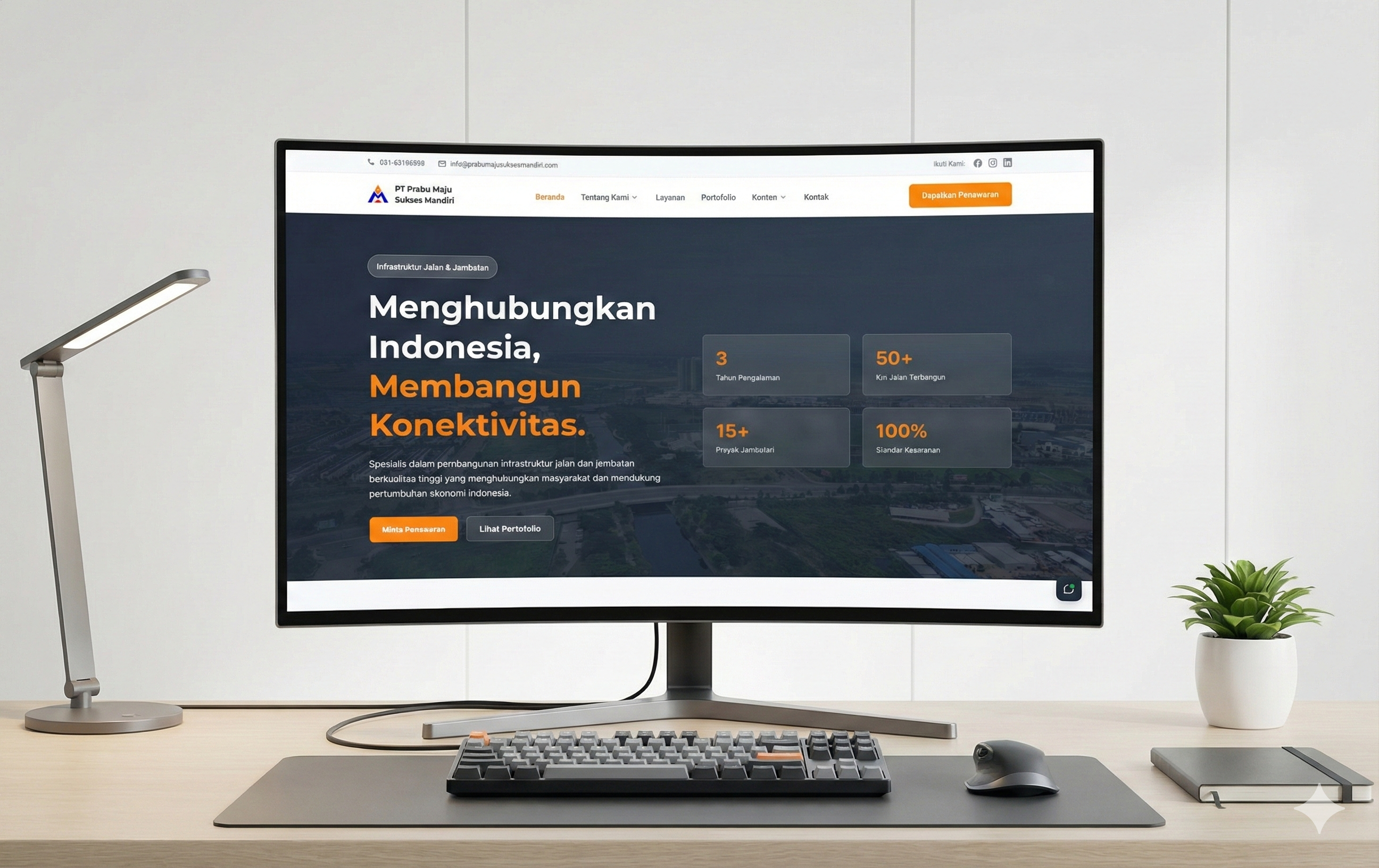 fig. i — public face · company profile · nuxt.js